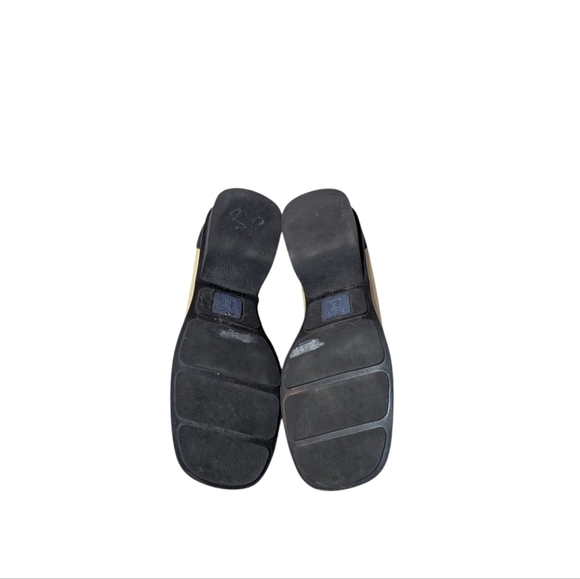 Y2K Kenneth Cole Reaction Lofia Loafer 6.5 Butter Yellow Chunky Square Toe Retro - Picture 10 of 10